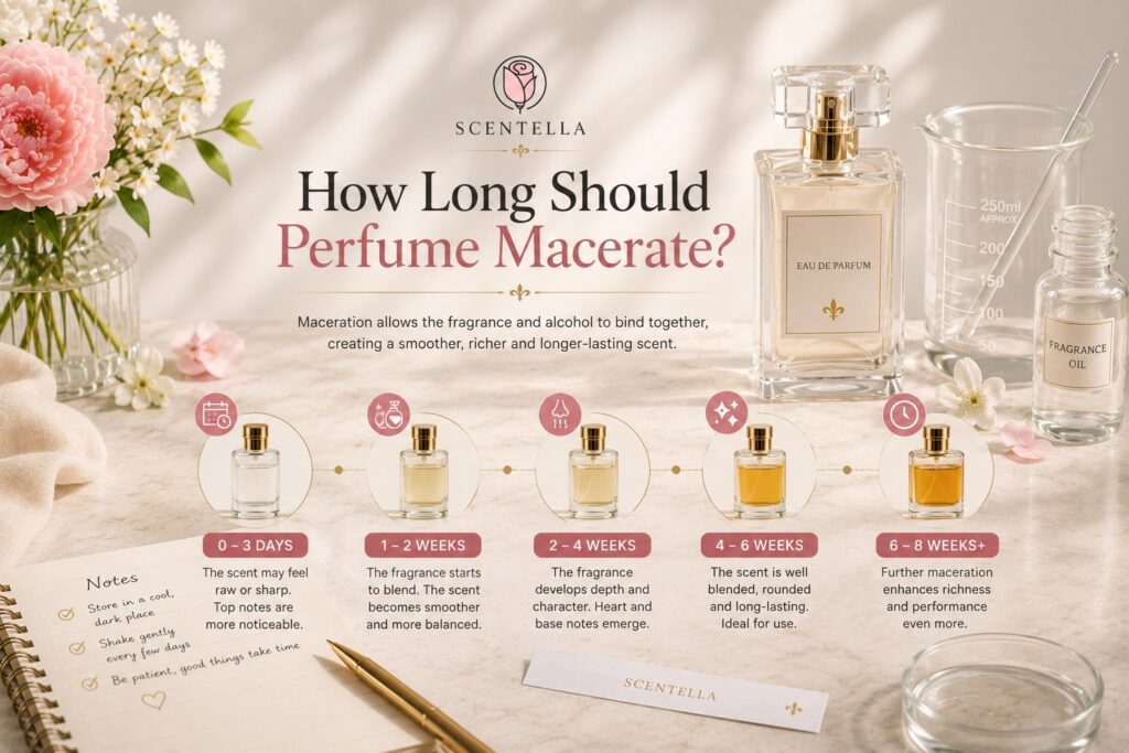Berapa Lama Perfume Perlu Dimacerate? Panduan Praktikal untuk Peniaga Semula - Scentella