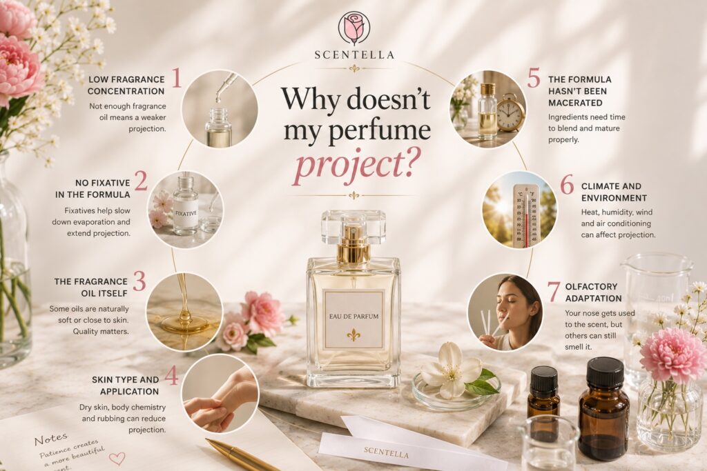 Kenapa Perfume Saya Tidak Diprojeksikan? Sebab Bau Anda Kekal Terlalu Dekat ke Kulit - Scentella